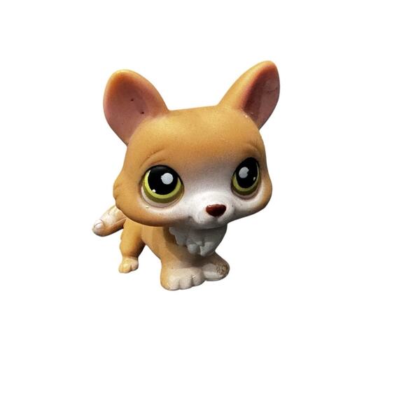 Littlest Pet Shop 2006 Generation 2 LPS #183 Corgi Puppy Brown Green Dot Eyes - Picture 6 of 6